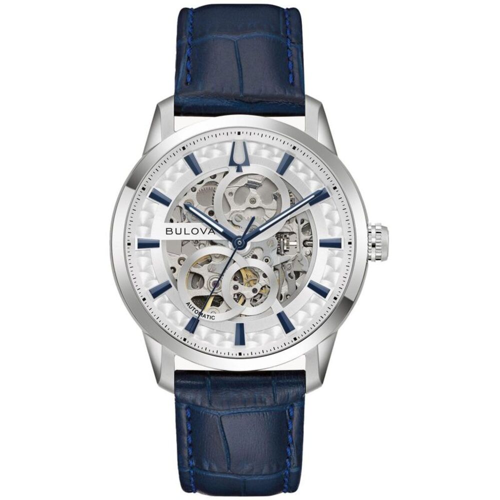 Bulova Sutton Leather Automatic Mens Watch